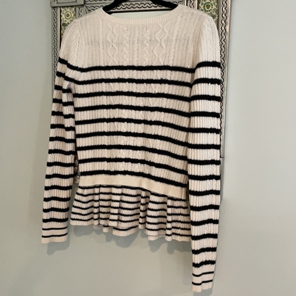 Banana Republic Peplum Striped Sweater - Picture 6 of 7